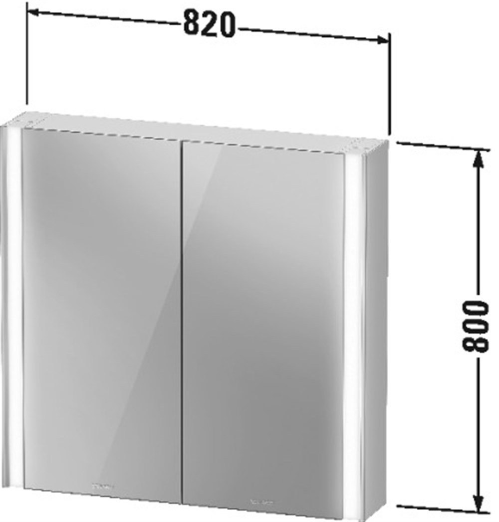Duravit XViu Aynalı Dolap 80 CmXV71320B2B2