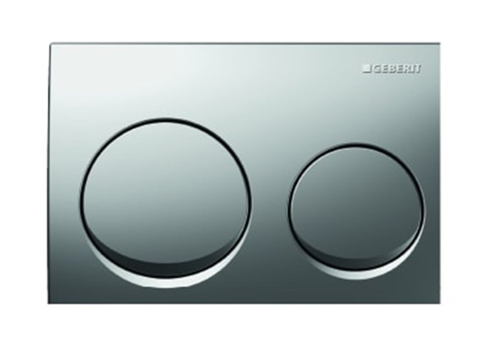 Geberit Alpha10 Kumanda Kapağı Çift Basmalı, Mat Krom