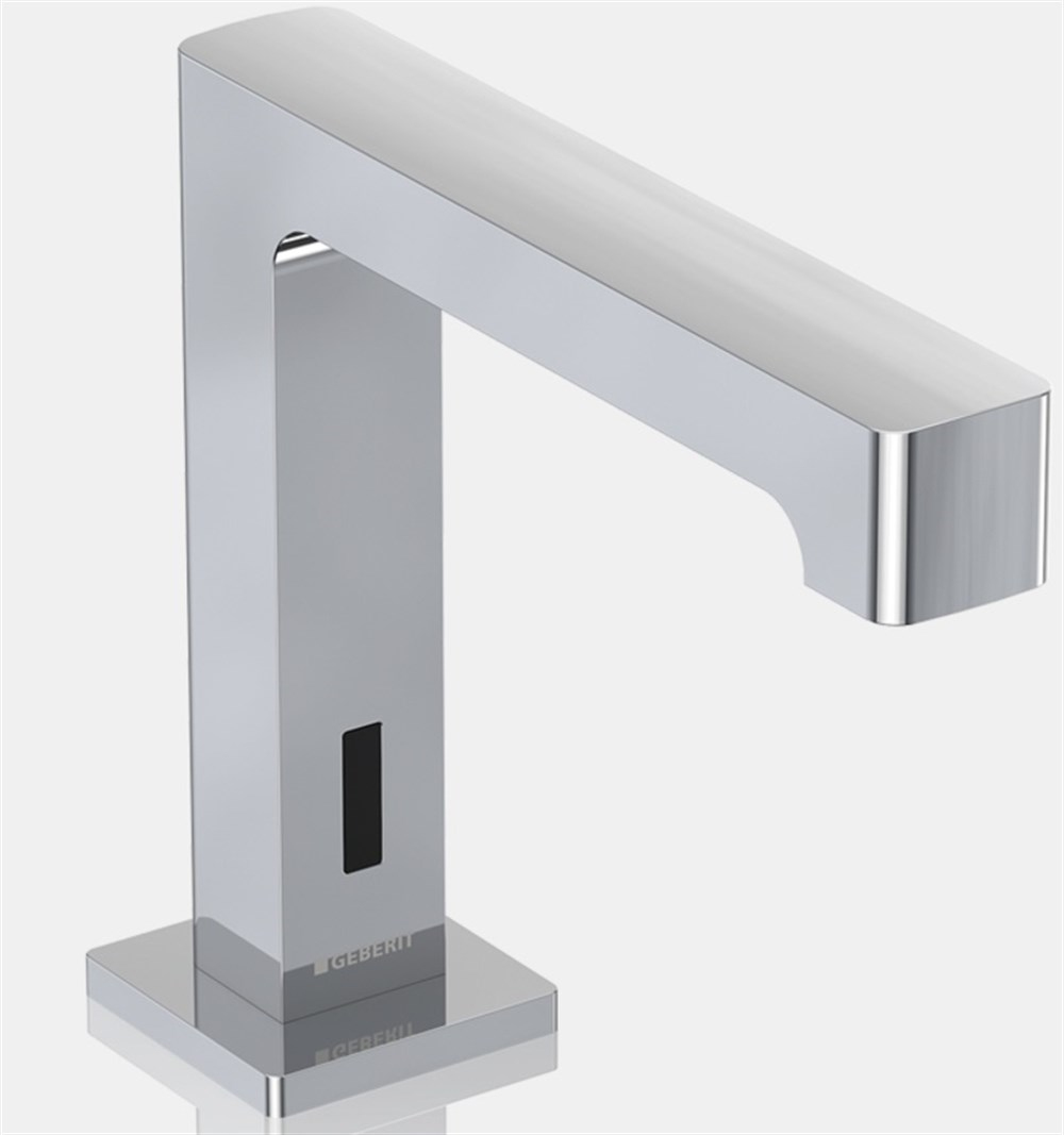 Geberit Brenta Fotoselli Lavabo Bataryası, Tek Su Girişli, Pilli (Gömme kontrol kutusu ile)