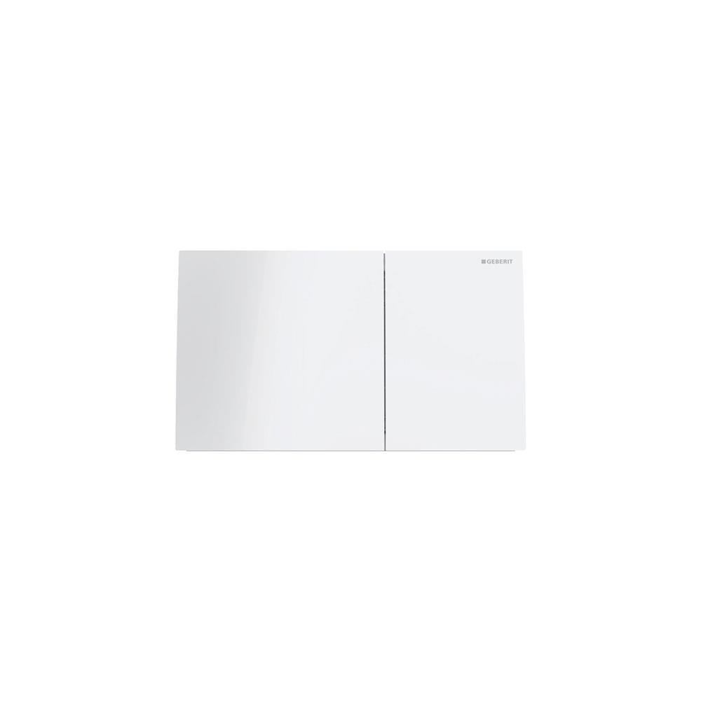 Geberit Sigma70 Pnömatik Deşarj Kumanda Kapağı, Beyaz Cam115.620.SI.1
