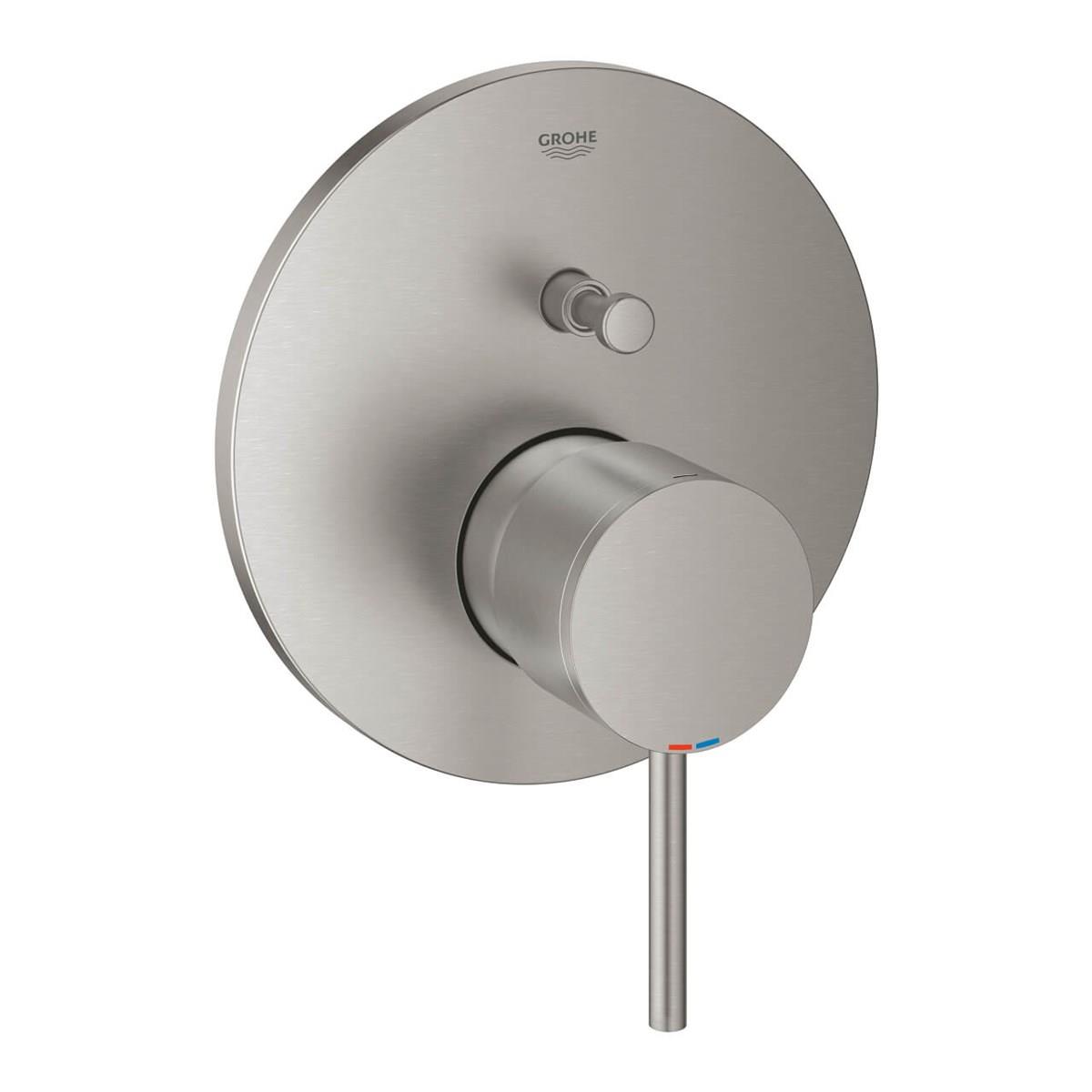 Grohe Atrio Ankastre Banyo Bataryası Çift Çıkışlı Paslanmaz ÇelikGRH24066DC3