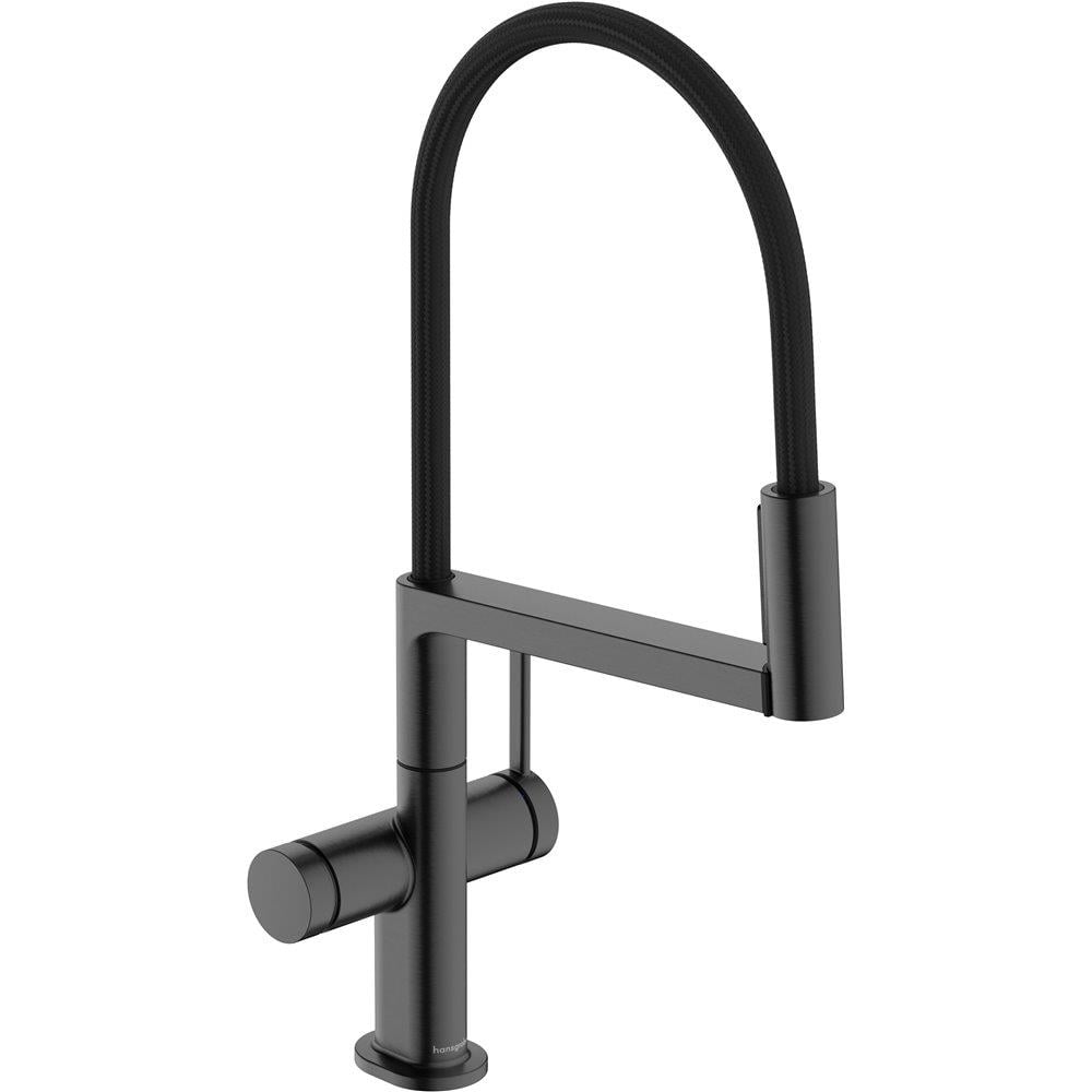 Hansgrohe Talis M54 PowderSpray Tek Kollu Eviye Bataryası Semi-Pro 3 Jet Mat Siyah Krom-72861340