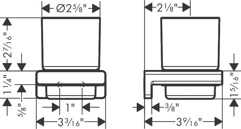 Hansgrohe AddStoris Diş Fırçalığı Krom41749000