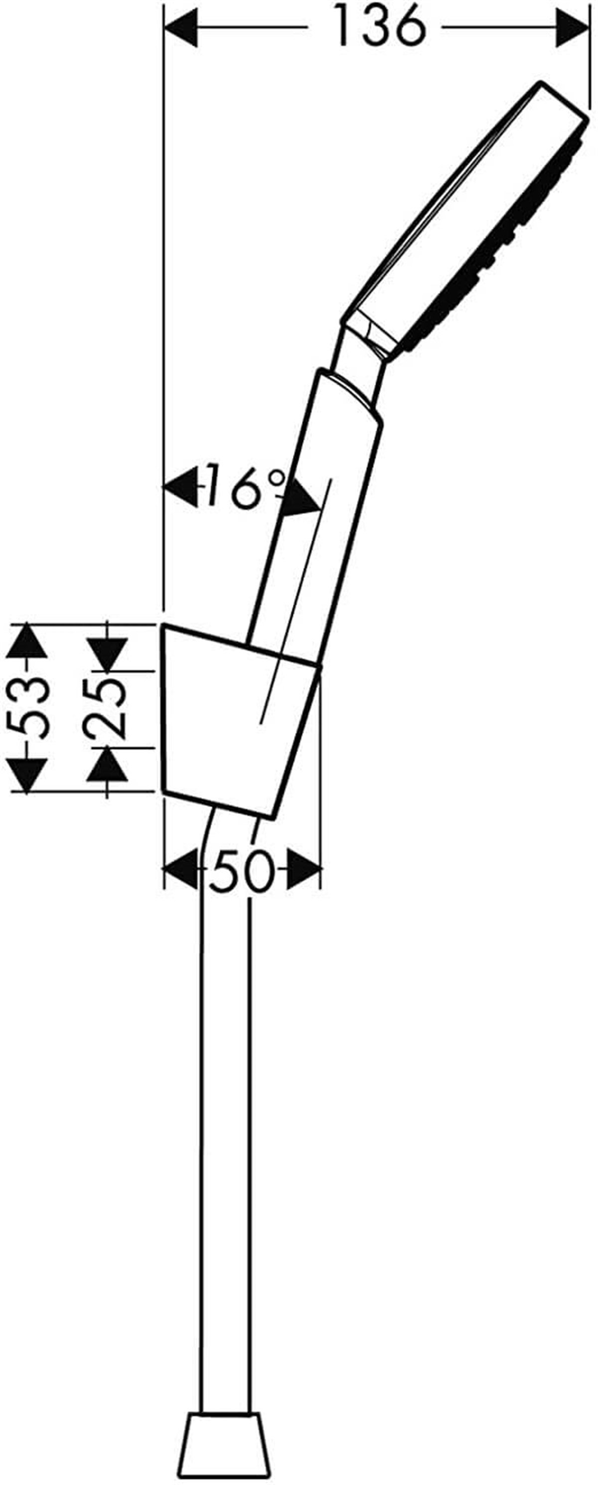 Hansgrohe Raindance S 100 Air 1jet/Porter'S El Duş SetiHG27581000