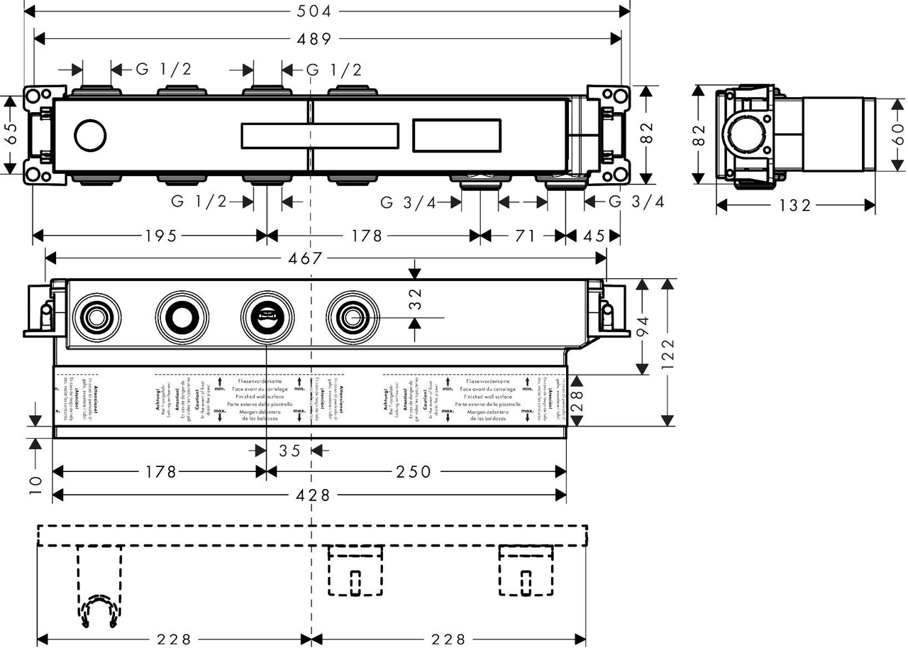 Hansgrohe RainSelect İç set 2 çıkış için15310180