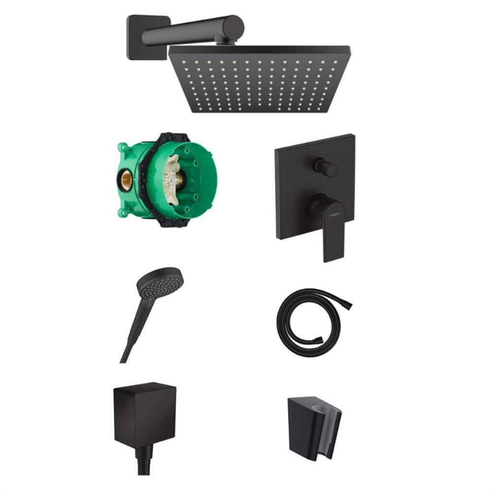 Hansgrohe Vernis Shape Ankastre Banyo Seti Mat SiyahHGVERNIS1