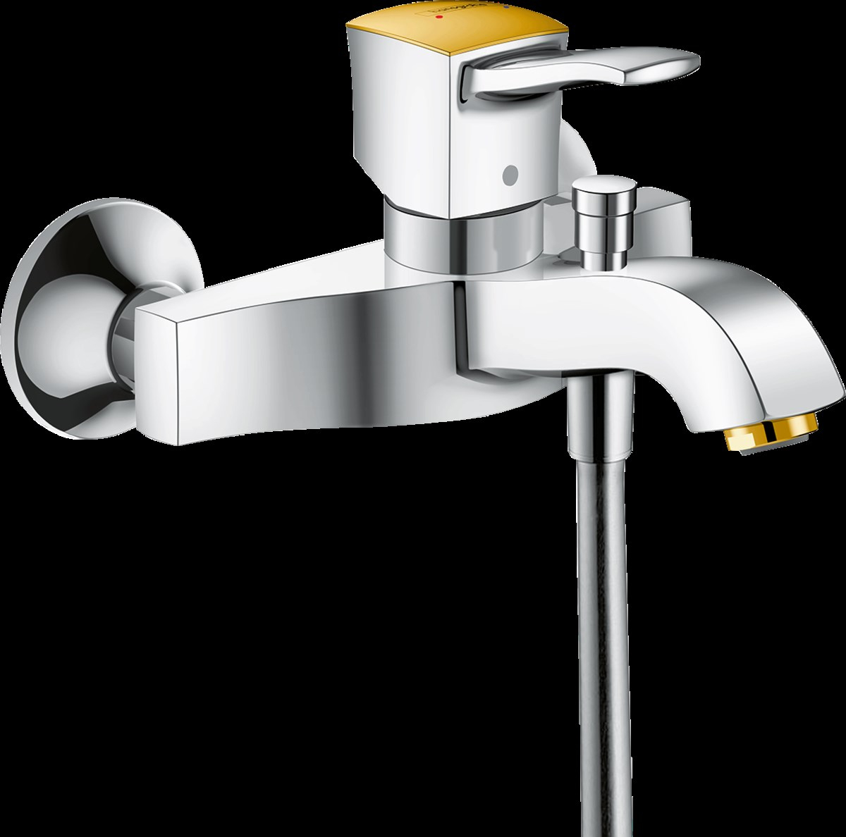 Metropol Classic Tek kollu banyo bataryası aplike, çubuk volan ile,altin optikHG31340090