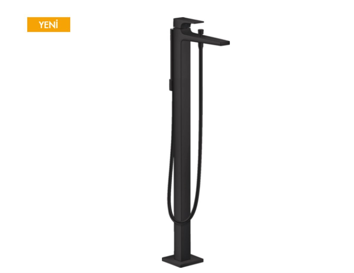 HG Metropol® Tek kollu banyo bataryası yerden Mat siyah