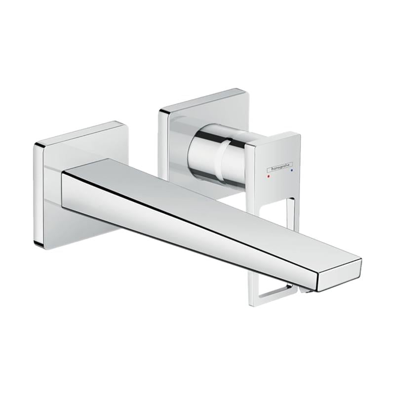 Metropol Tek kollu Lavabo bataryası Loop volan, ankastre duvara monte, 22.5 cm gaga ile-74526000