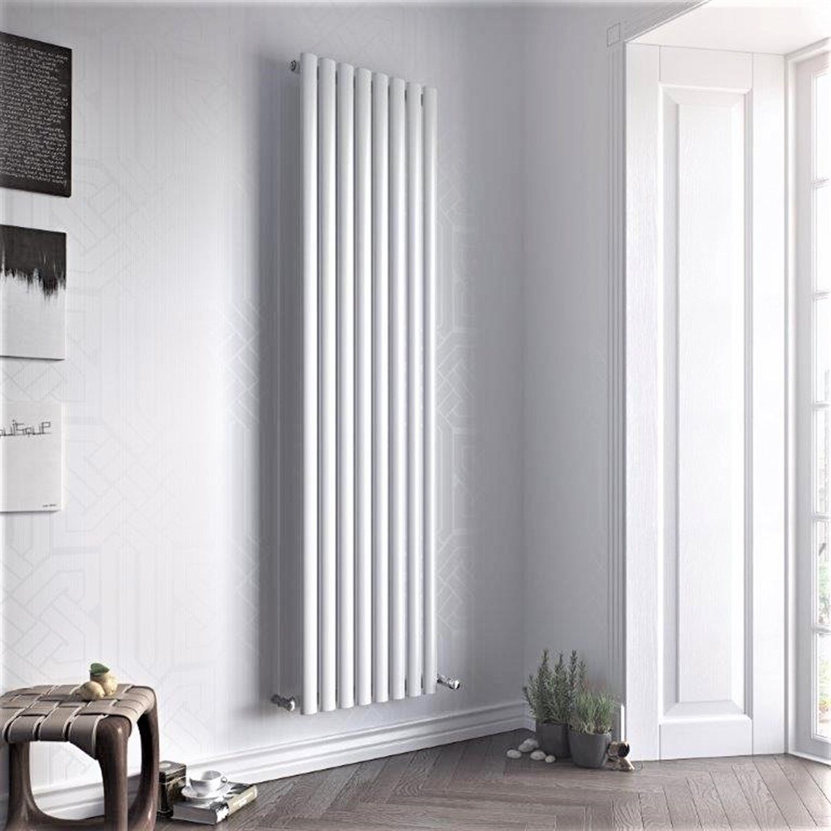 Nova Dekoratif Radyatör Çift Panel 1800x410 Beyaz4EUCNOV18000410ÇB1M1