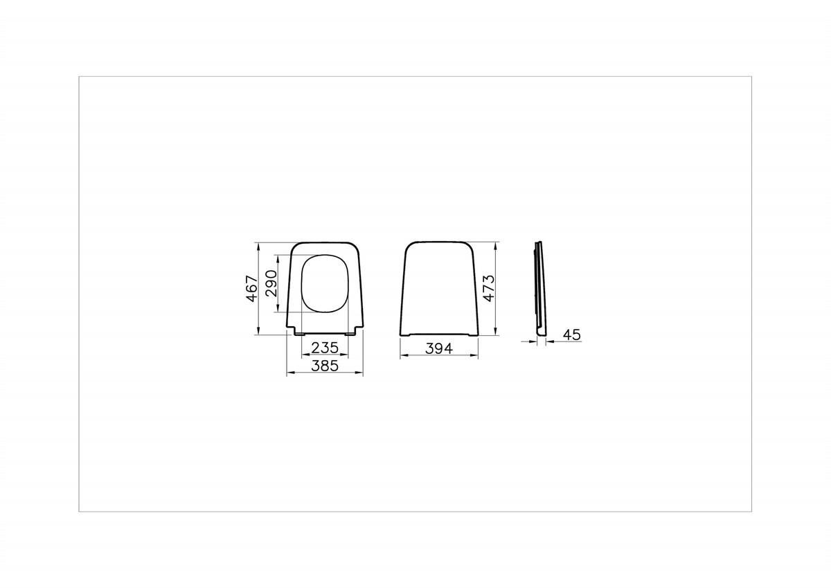 Vitra Equal Yavaş Kapanır Metal Menteşeli Klozet Kapağı Beyaz119-003-009