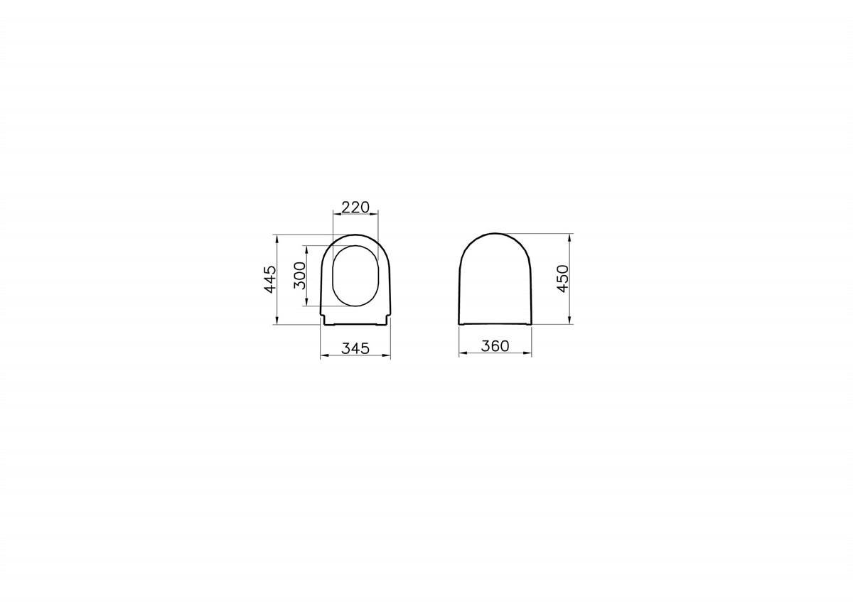 Vitra Nest Metal Menteşeli Üstten Sıkmalı Klozet Kapağı Beyaz89-003-001
