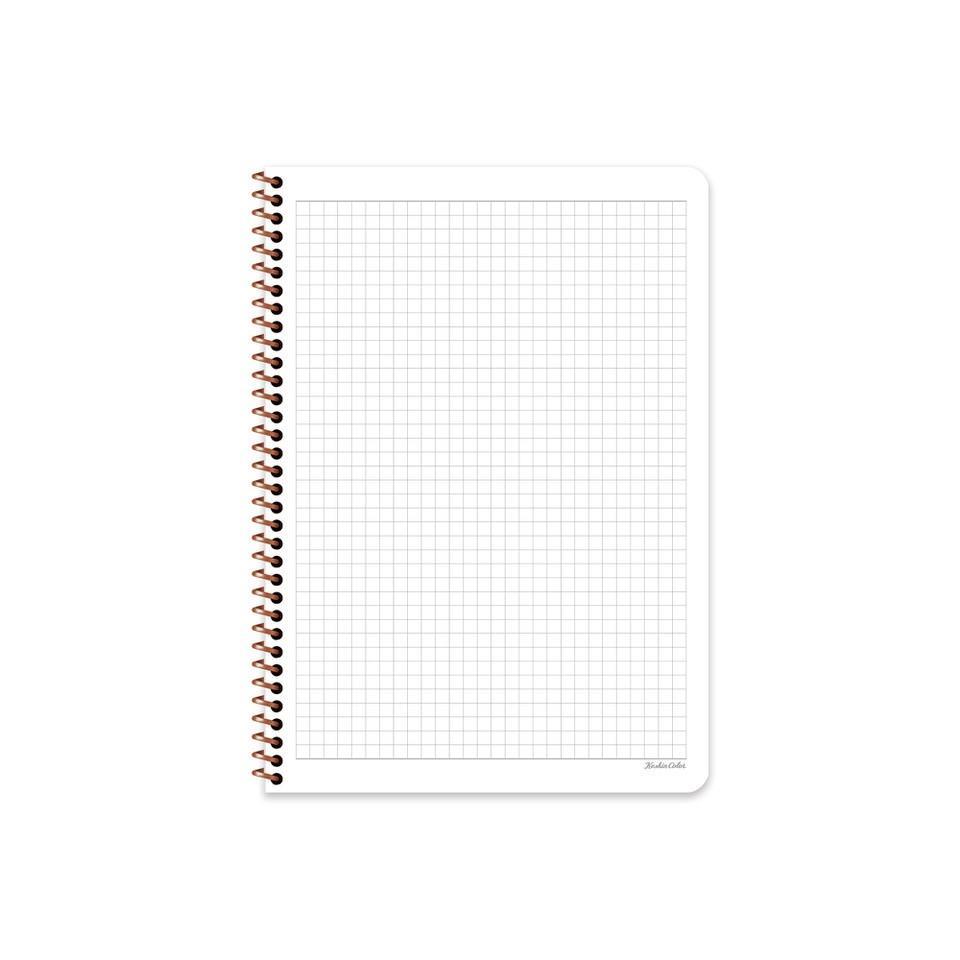 Keskin Color 16.5x22.5 Kareli Defter Pastel Flora - Yeşil
