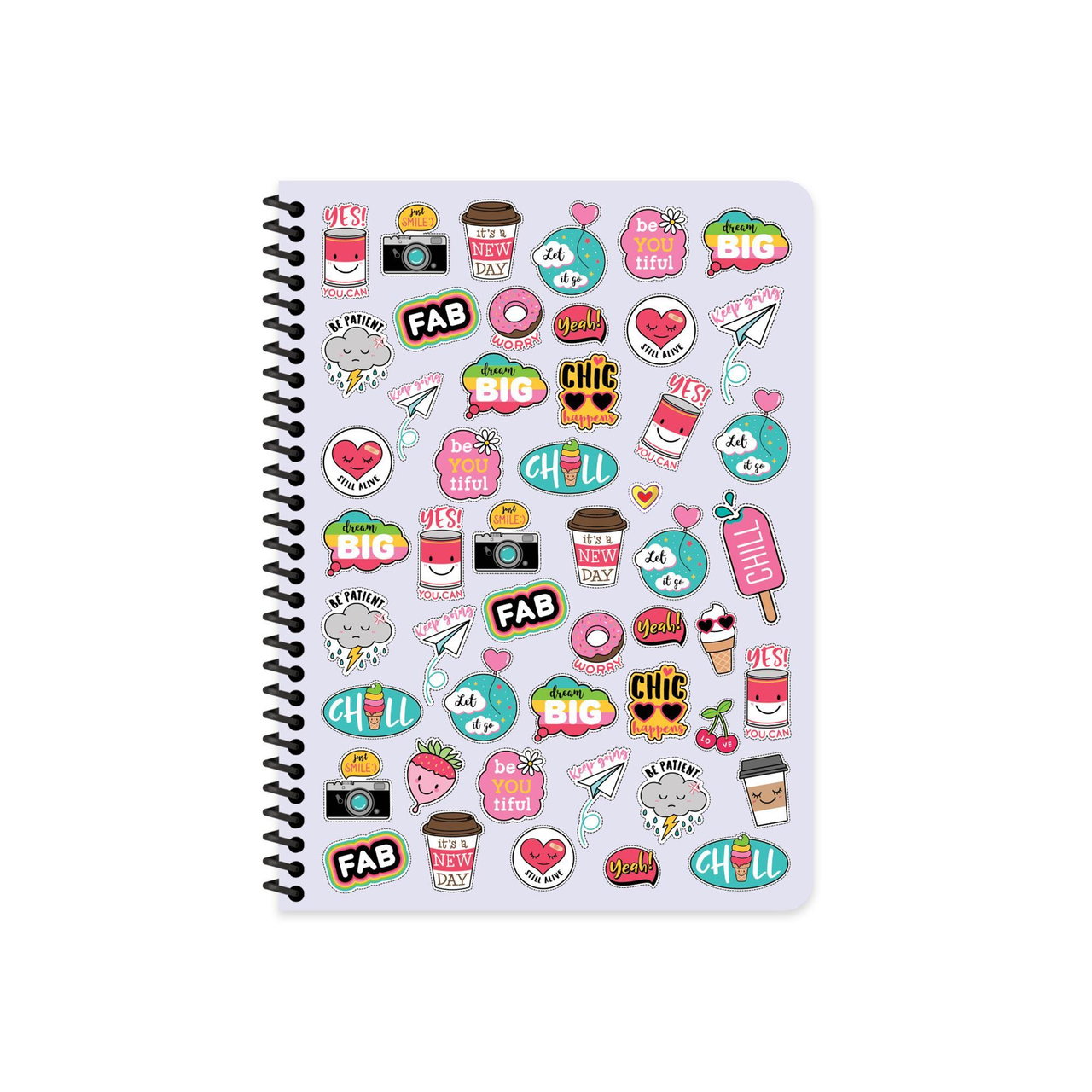Keskin Color 16.5x22.5 Çizgili Defter Sweet Fun - Lila 
