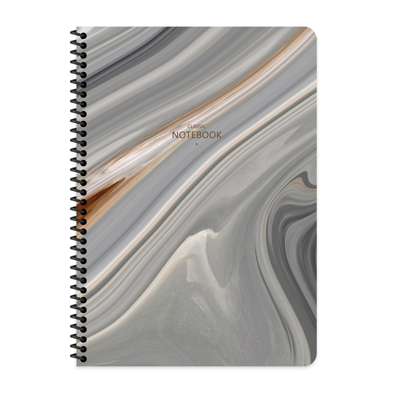 Keskin Color A4 Çizgili Defter Classic Marble - Kahverengi