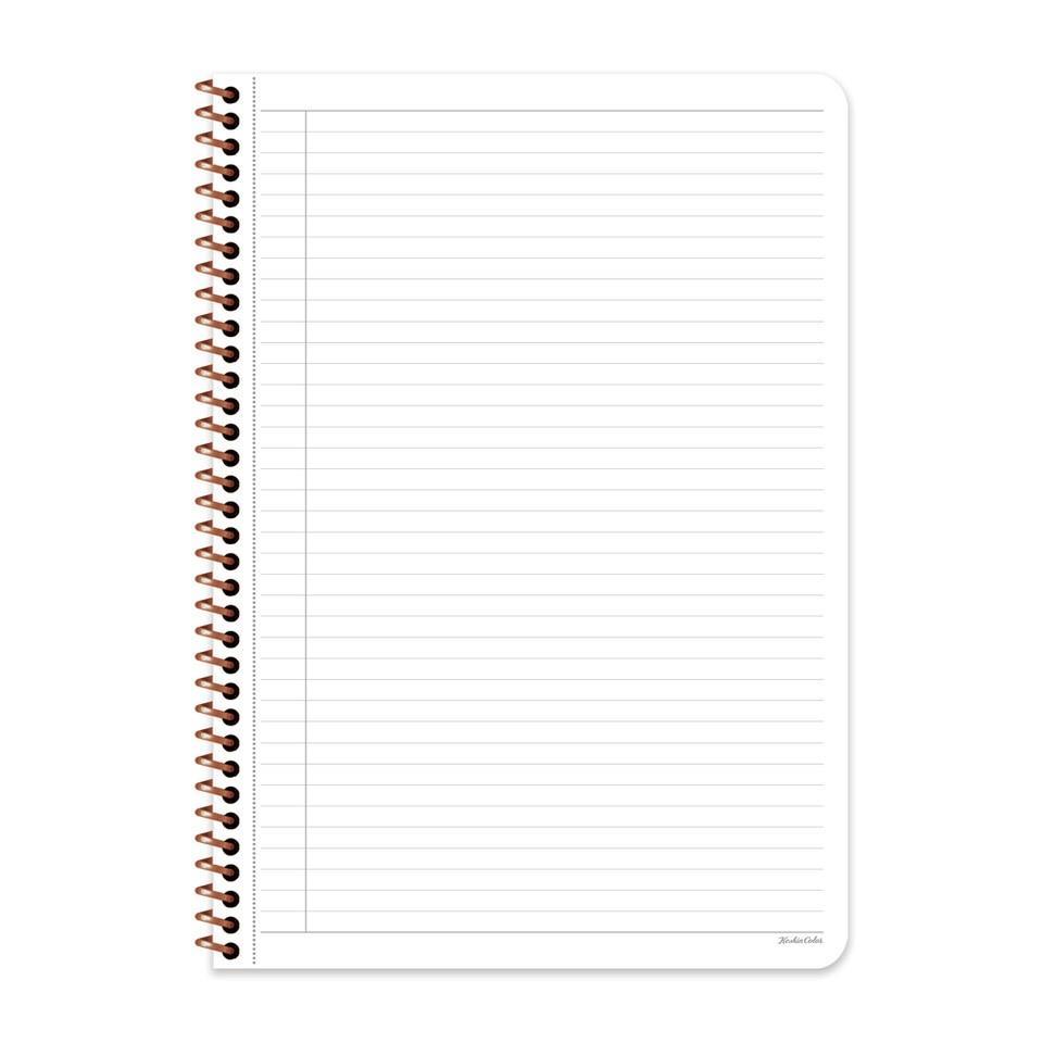 Keskin Color A4 Çizgili Defter Pastel Flora - Turuncu