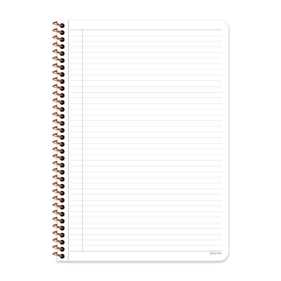 Keskin Color A4 Çizgili Defter Pastel Flora - Mor