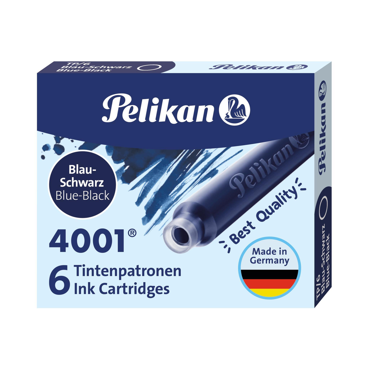 Pelikan Dolma Kalem Kartuşu 6'lı - Mavi Siyah