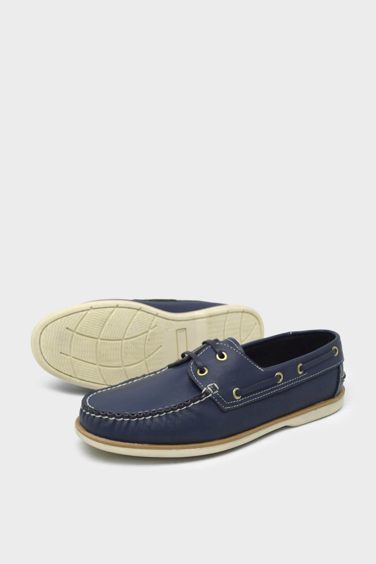 Kanuga Erkek Günlük Timberland Deri Ayakkabı Lacivert KVZL2201