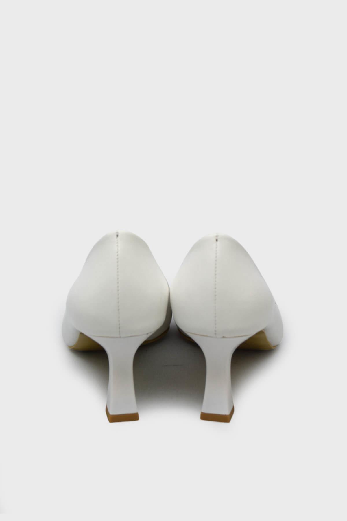 Kanuga Kadın Kadeh Topuk Stiletto Beyaz K-EST98