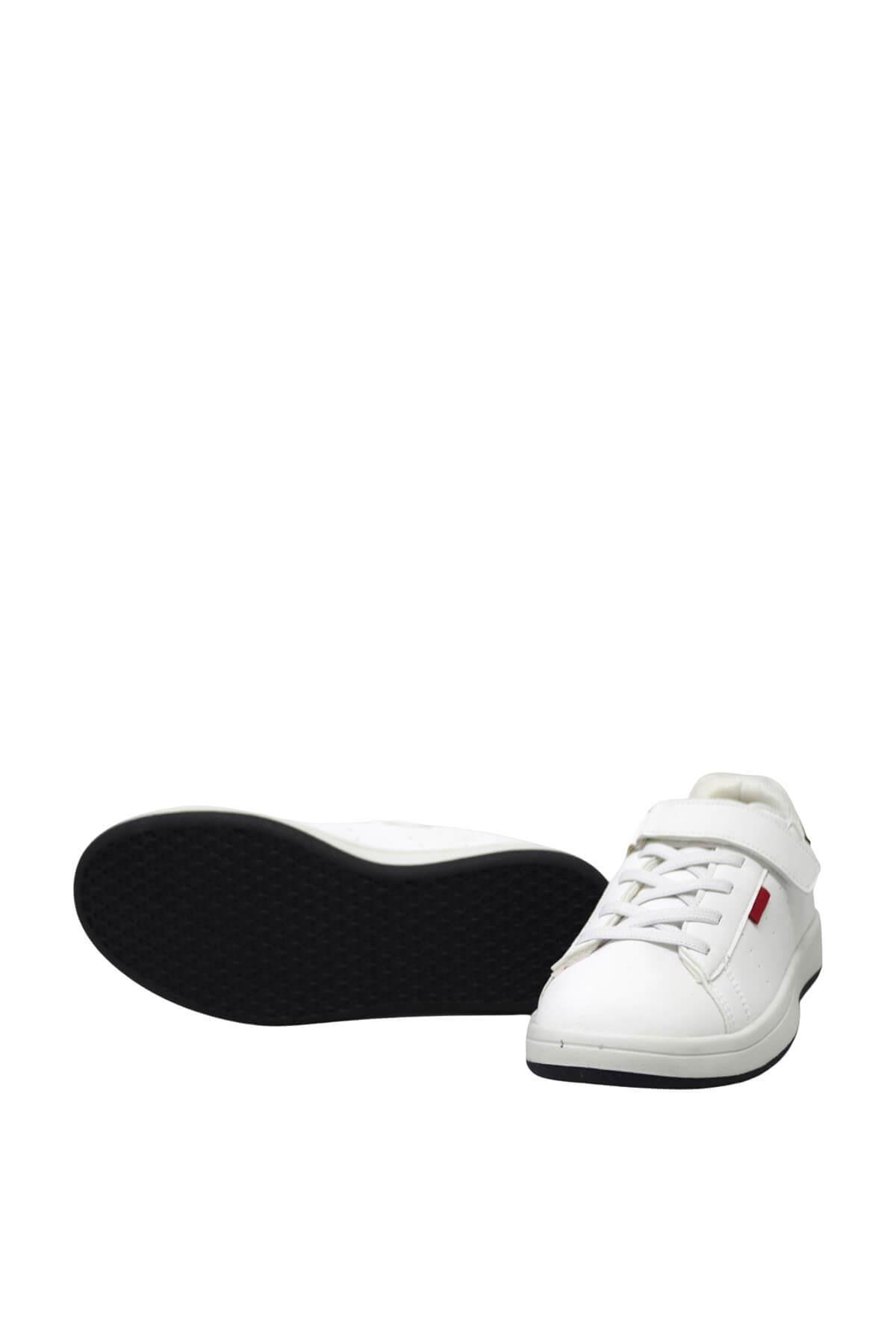 Pepino Unisex Çocuk Sneakers Spor Ayakkabı Beyaz Siyah P-1539