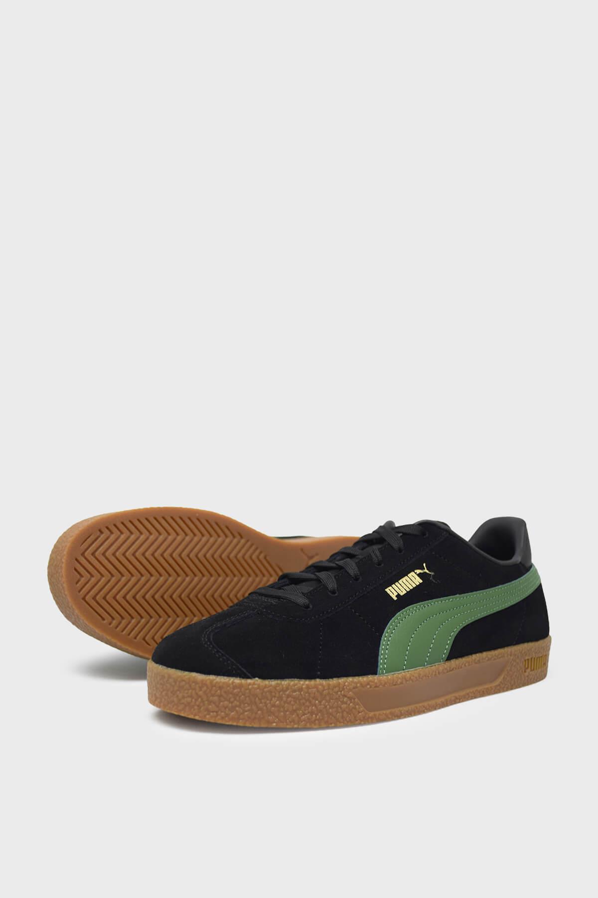 Puma Erkek Puma Club Ayakkabı Siyah Yeşil 381111