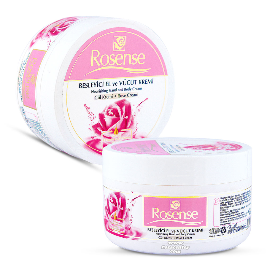 Besleyici El ve Vücut Gül Kremi 250 Ml -Rosense Isparta