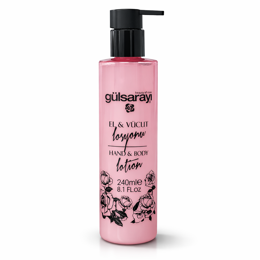 E Vitaminli El ve Vücut Gül Losyonu 240 ml -Gülsarayı Isparta