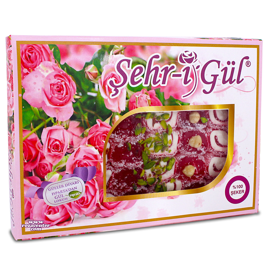 Gül Yapraklı Special Gül Lokumu 450 Gr -Şehr-i Gül Isparta