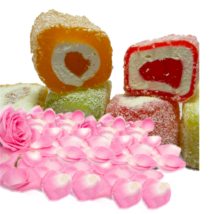 Gül Yapraklı Special Gülü ve Meyveli Lokum 250 Gr -Şehr-i Gül Isparta