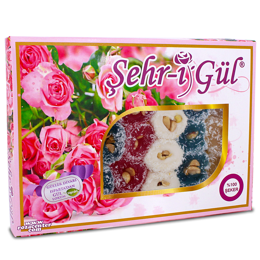 Gül Yapraklı Special Gülü ve Meyveli Lokum 250 Gr -Şehr-i Gül Isparta