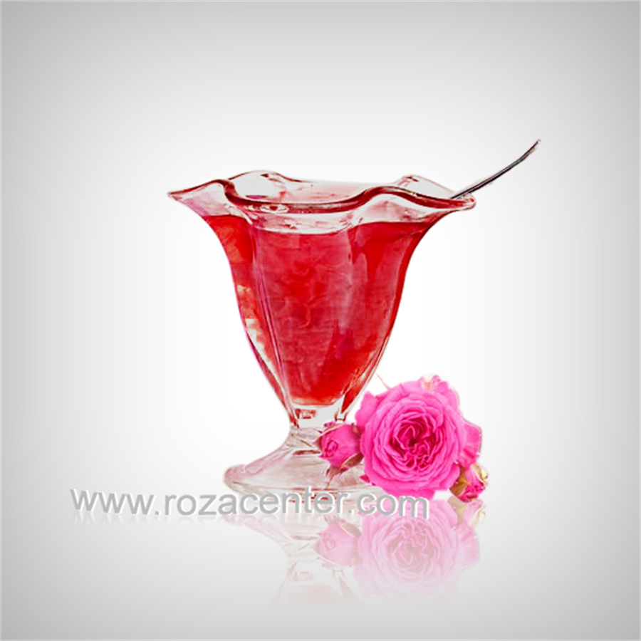 Kırmızı Renkli Gül Reçeli Pvc Kavanoz 600 Gr -Isparta Özgıda