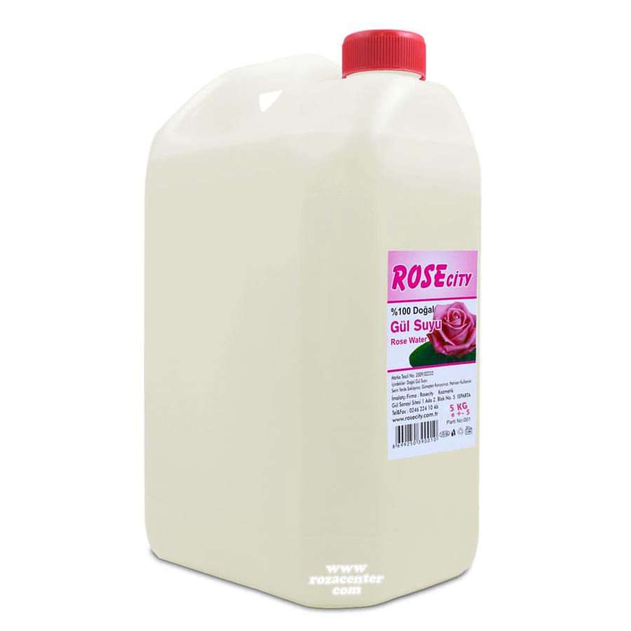 Naturel Gül Suyu Pvc Bidon 5000 ml -Rosecity Isparta