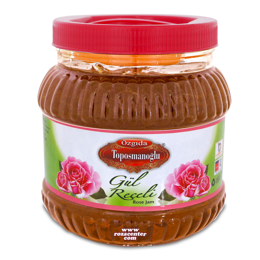 Renksiz Naturel Gül Reçeli Pvc Kavanoz 1900 Gr Sarı Renk -Öz Gıda Isparta