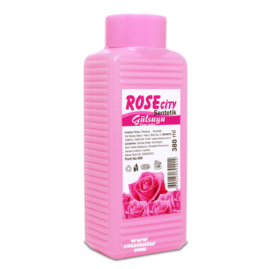 Sentetik Gül Suyu Pvc Şişe 380 Ml -Rosecity Isparta