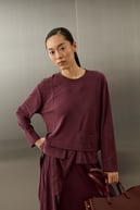 Chelsea Asimetrik Örme Rayon Etekli Takım MÜRDÜM