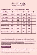 Jakarlı Düğmeli Lyocell Pantolonlu Takım LACİVERT
