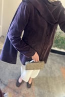 Motty Şal Detaylı Lyocell Gömlek MÜRDÜM