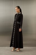 Queen Gabardin Kumaşlı Pamuklu Elbise SİYAH
