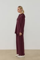 Stone Örme Rayon Eşofman Pantolonlu Takım MÜRDÜM