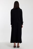 ZARINA ETEKLİ TAKIM SİYAH