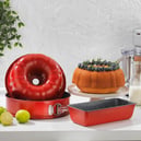 Schafer Ariana 3 lü Kek Kalıbı Seti 3 Parça-Kırmızı