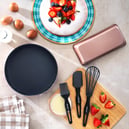 Schafer Ariana Kek Kalıbı+Pasta Seti 5 Parça-Rosegold