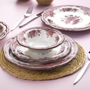 Schafer Carna Yemek Takımı 24 Parça-Bordo