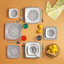 Schafer Earth Yemek Takımı 24 Parça-Lacivert