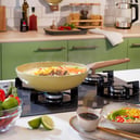 Schafer Fiesta Seramik Wok Tava 28 Cm-Yeşil