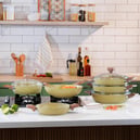 Schafer Fiesta Seramik Wok Tava 28 Cm-Yeşil