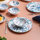 Schafer Flores Kahvaltı Takımı 18 Parça-Mavi