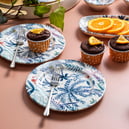 Schafer Flores Kahvaltı Takımı 18 Parça-Mavi