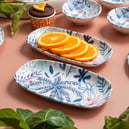 Schafer Flores Kahvaltı Takımı 18 Parça-Mavi